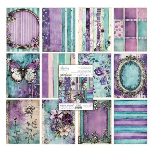 Violet Whispers - 6x8 Art Journal Paper Pad