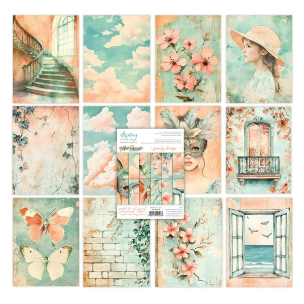 Peachy Breeze - 6x8 Art Journal Paper Pad