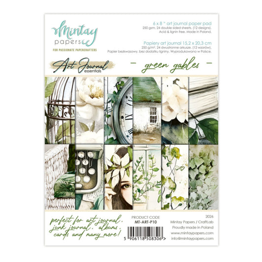 Green Gables - 6x8 Art Journal Paper Pad