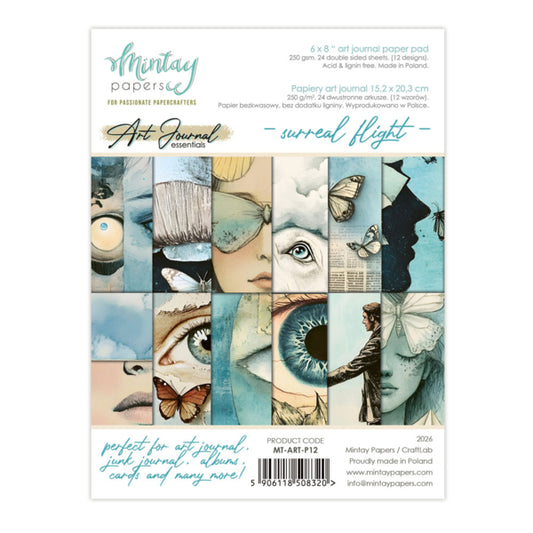 Surreal Flight - 6x8 Art Journal Paper Pad