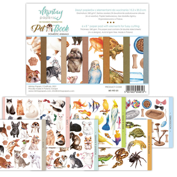 Pet Book - 6x8 Elements (Fussy Cutting)
