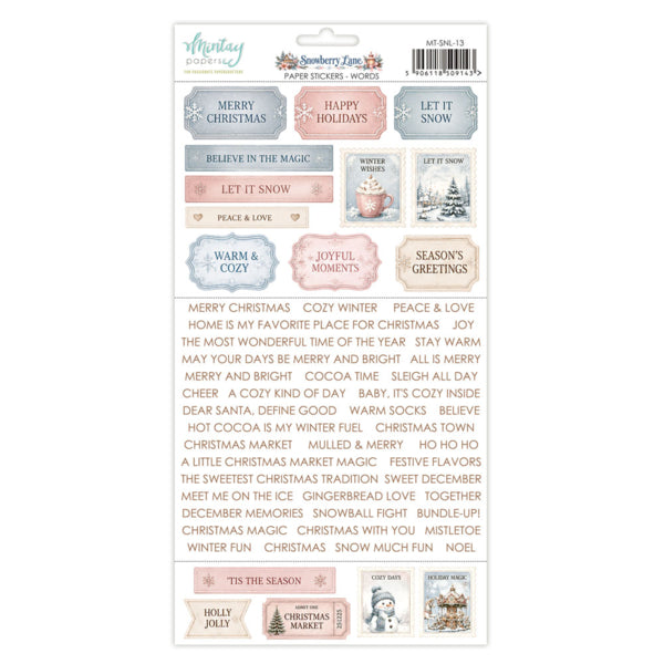 Snowberry Lane - Word Stickers