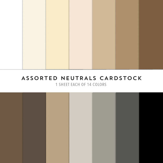 Neutrals Collection Assorted - Cardstock Packs