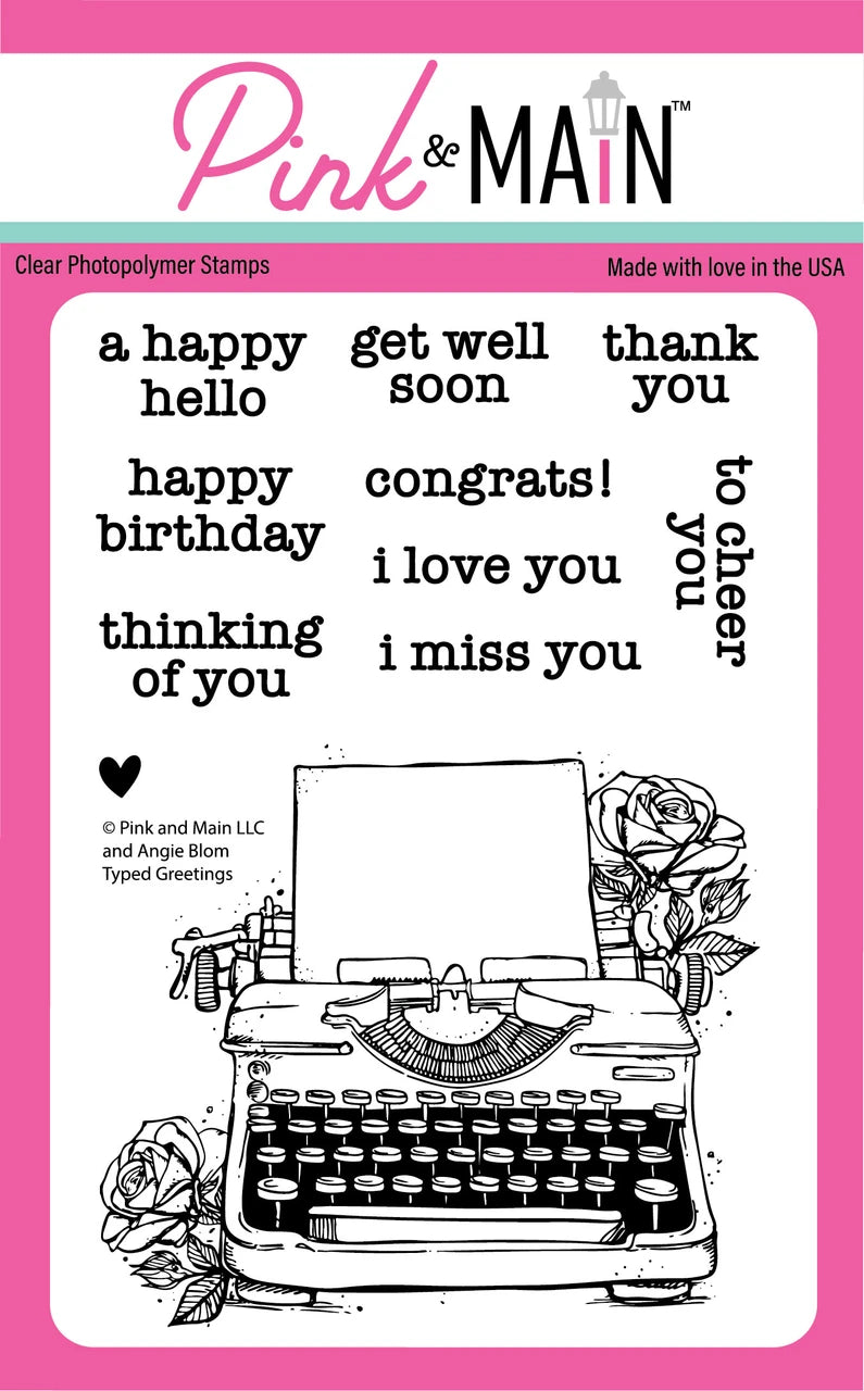 Typed Greetings - Stamps