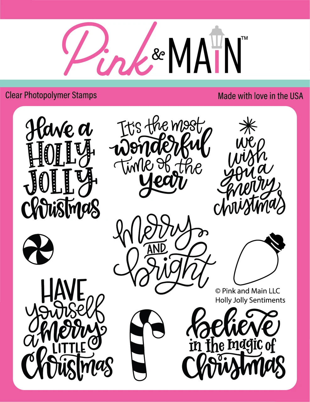 Holly Jolly Sentiments - Stamp & Die
