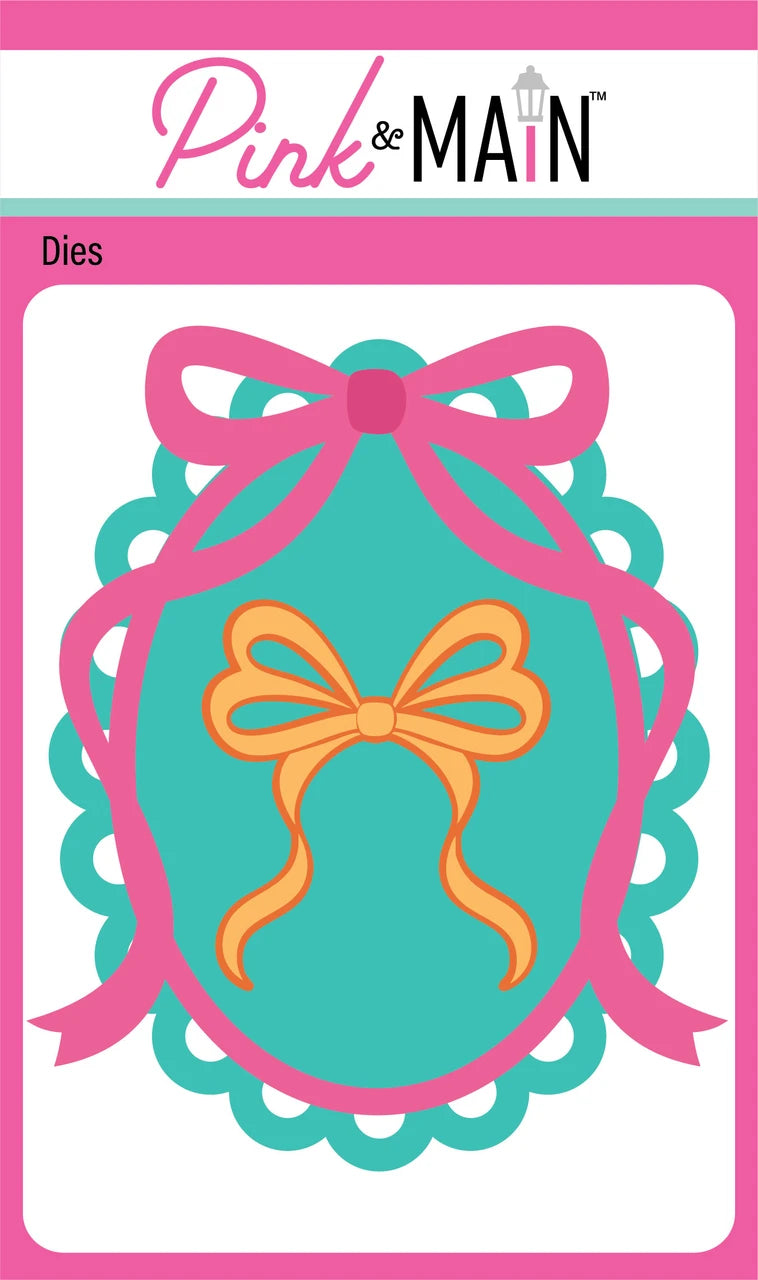 Fancy Oval With Bow - Dies