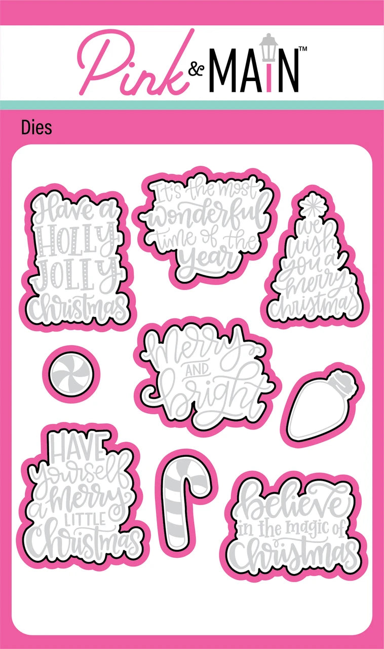 Holly Jolly Sentiments - Stamp & Die