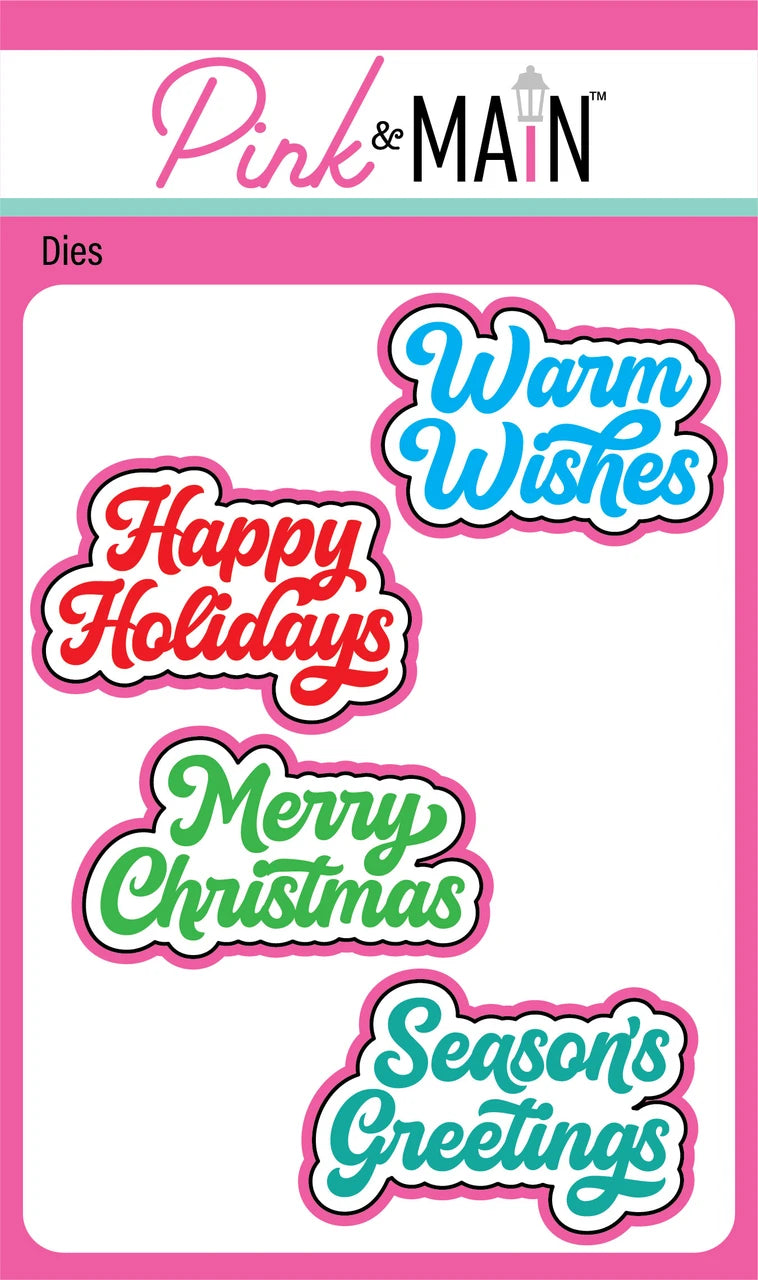Merry Sentiments - Word Die