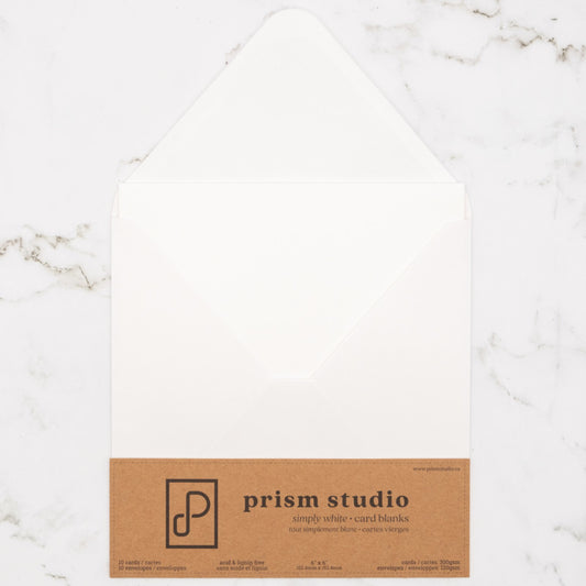 Card Blanks & Envelopes - 6x6 - Set of 10