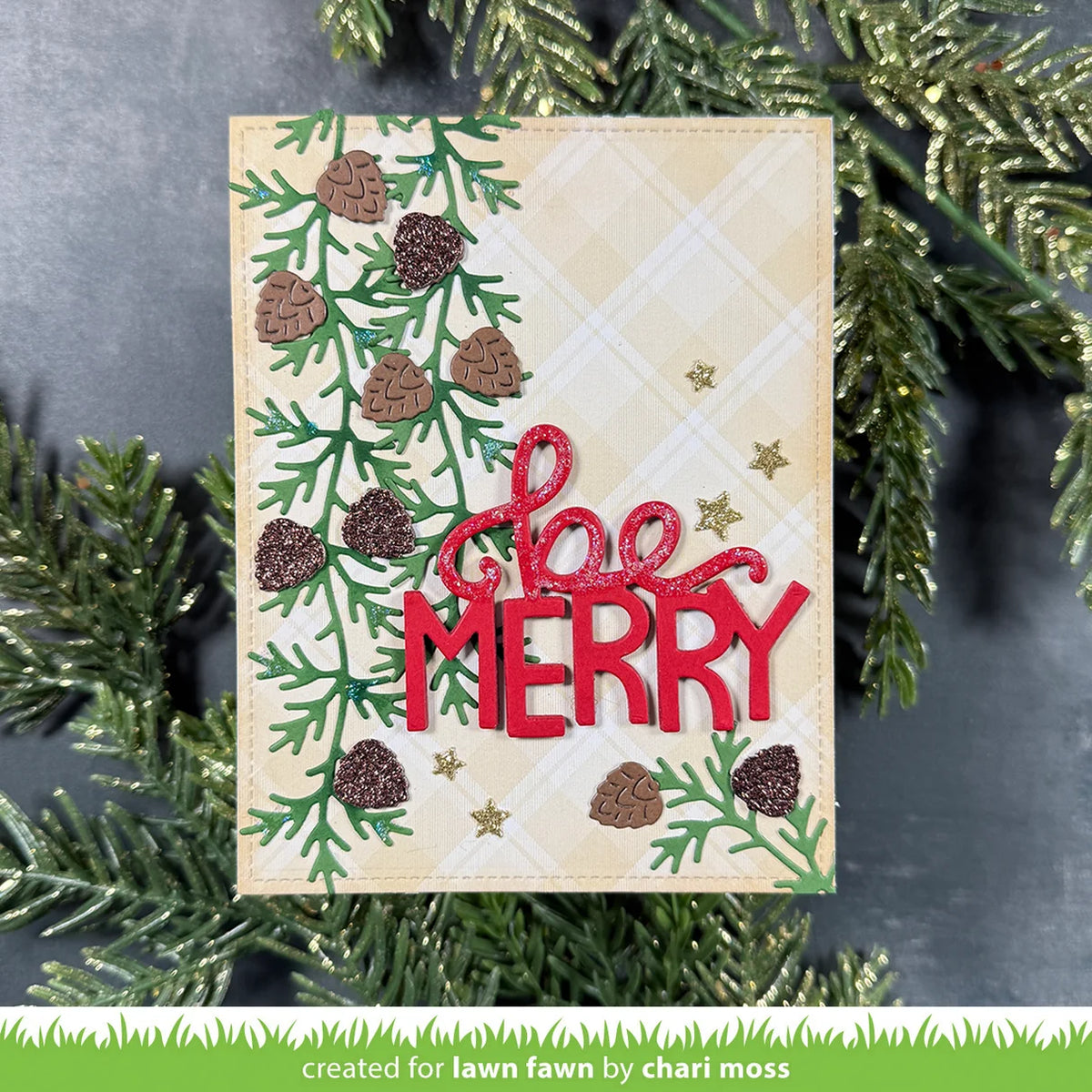 Pinecones and Leaves - Border Lawn Cuts