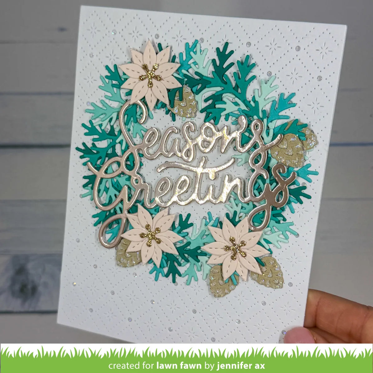 Giant Season's Greetings - Lawn Cuts