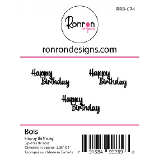 Happy Birthday - Wood Cut Out