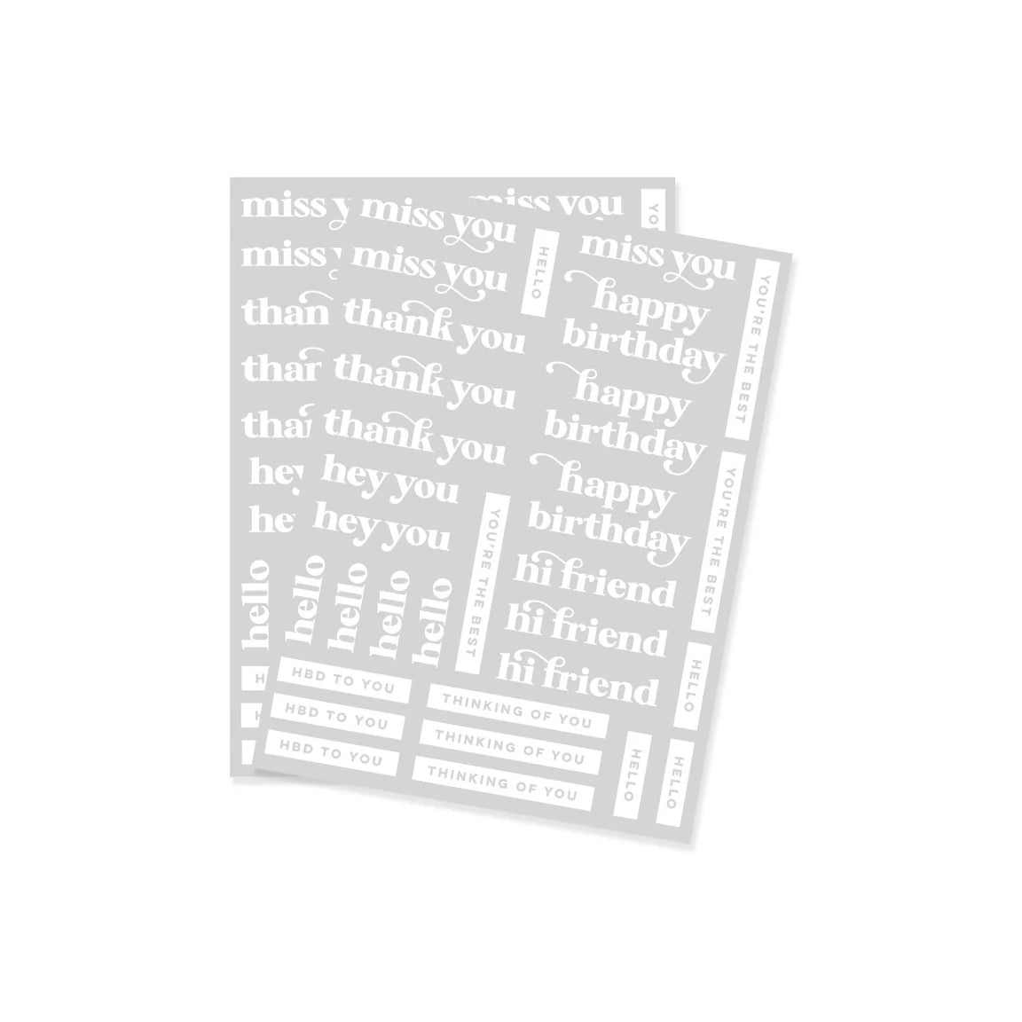 Must Have Messages - Rub Ons