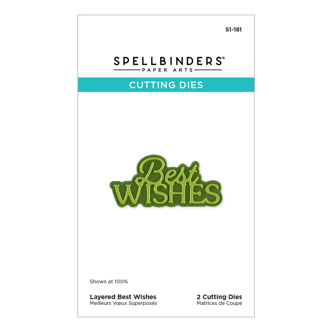 Layered Best Wishes - Dies