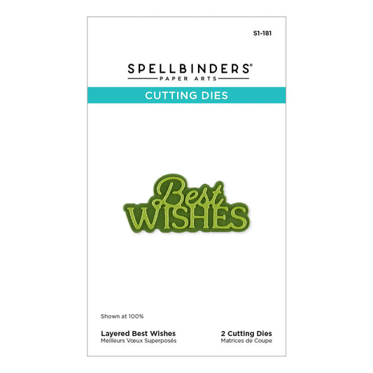 Layered Best Wishes - Dies