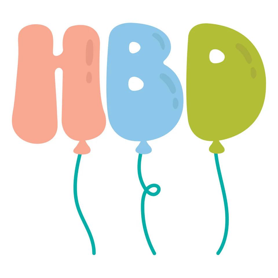 HBD Balloons - Dies