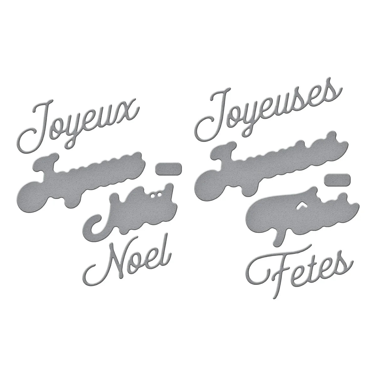 French Holiday Sentiments - Die