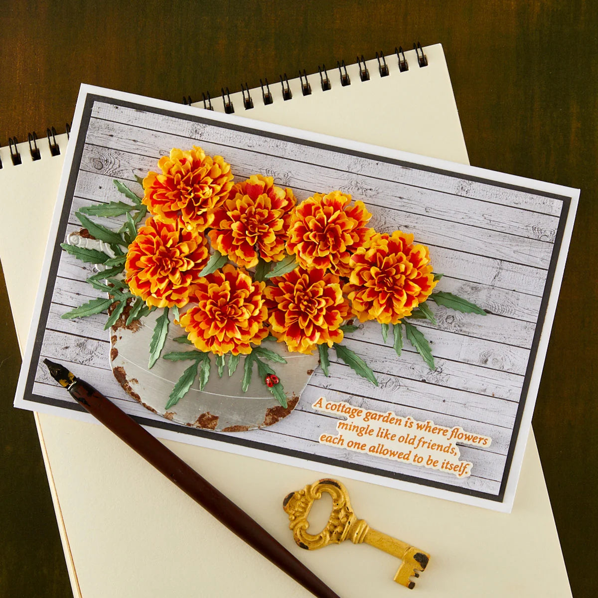 Marigold by Susan Tierney-Cockburn - Die