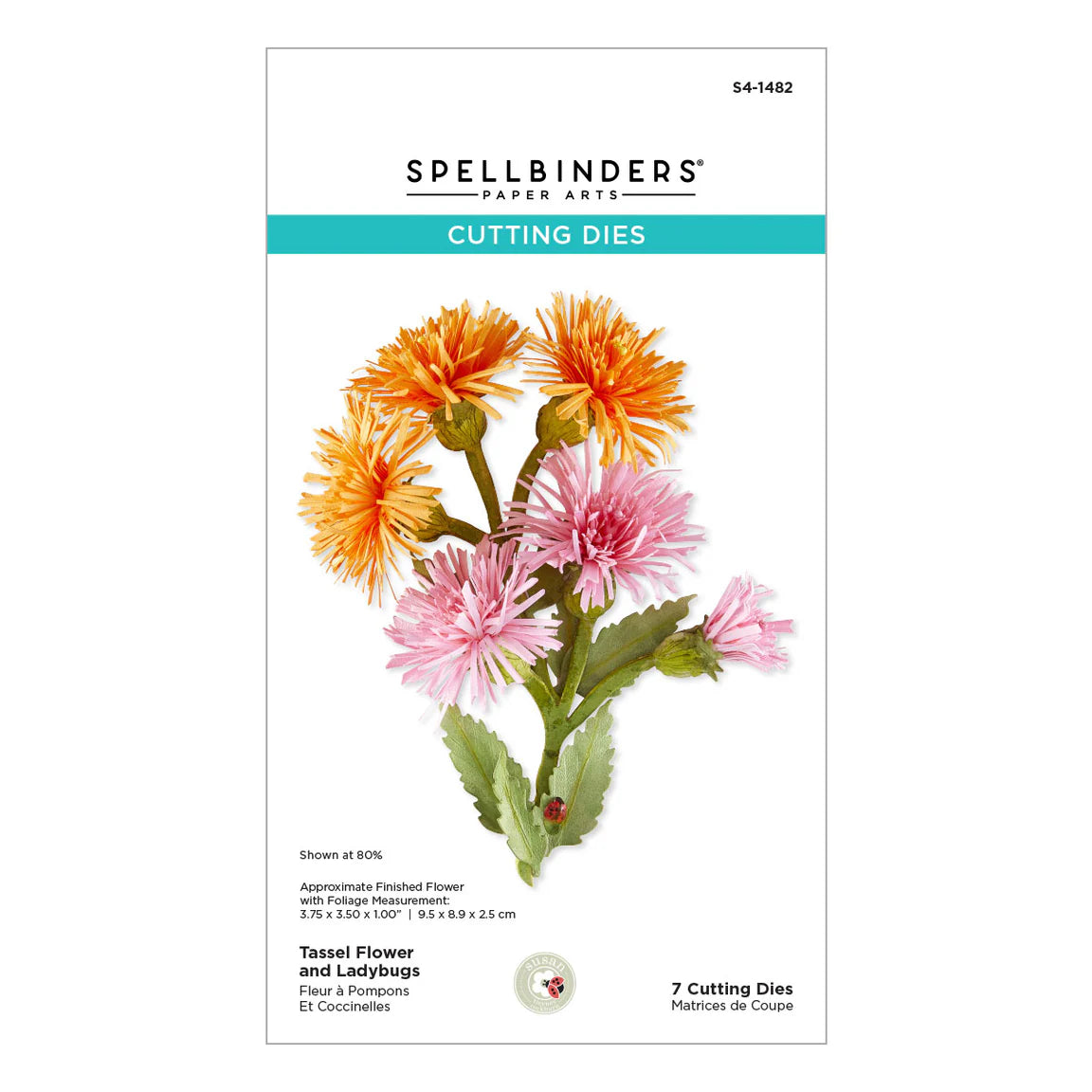 Tassel Flower And Ladybug - Die