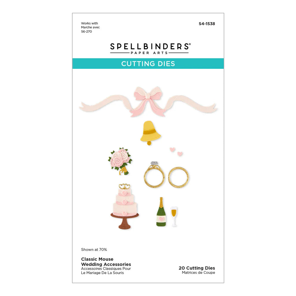 Classic Mouse Wedding Accessories - Dies