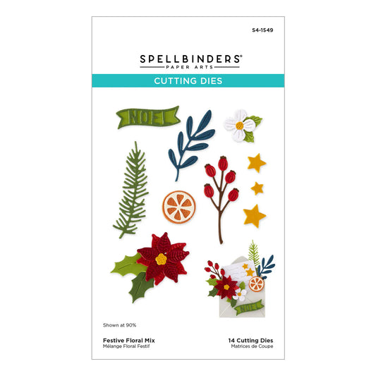 Festive Floral Mix - Dies