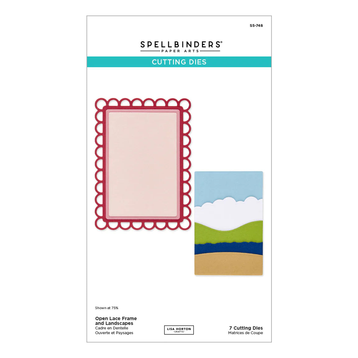 Open Lace Frame and Landscape - Dies
