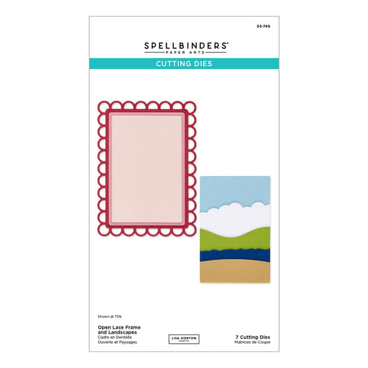 Open Lace Frame and Landscape - Dies