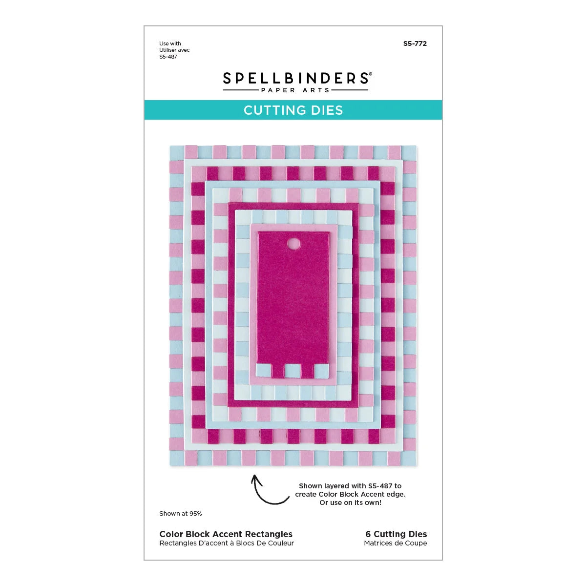 Color Block Accent Rectangle - Die