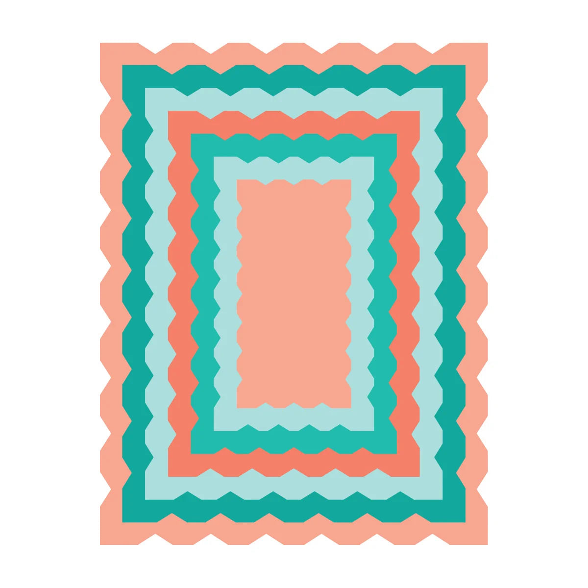 Ripple Rectangle Frames - Die by Simon Hurley