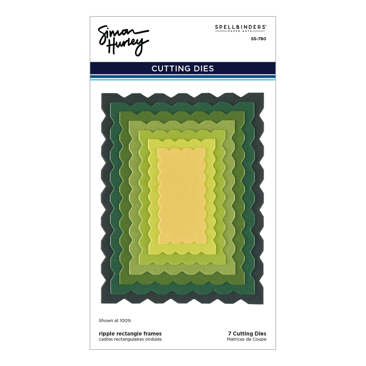 Ripple Rectangle Frames - Die by Simon Hurley