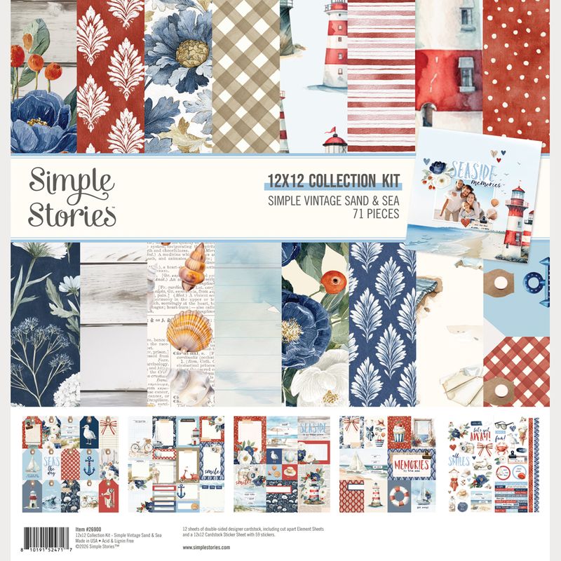 Simple Vintage Sand & Sea - 12x12 Collection