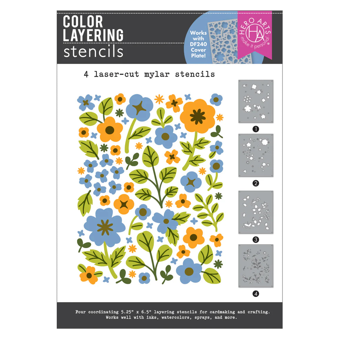 Meadow Blooms - Die & Stencil