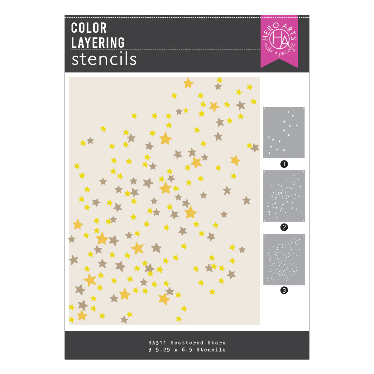 Scattered Stars - Stencil