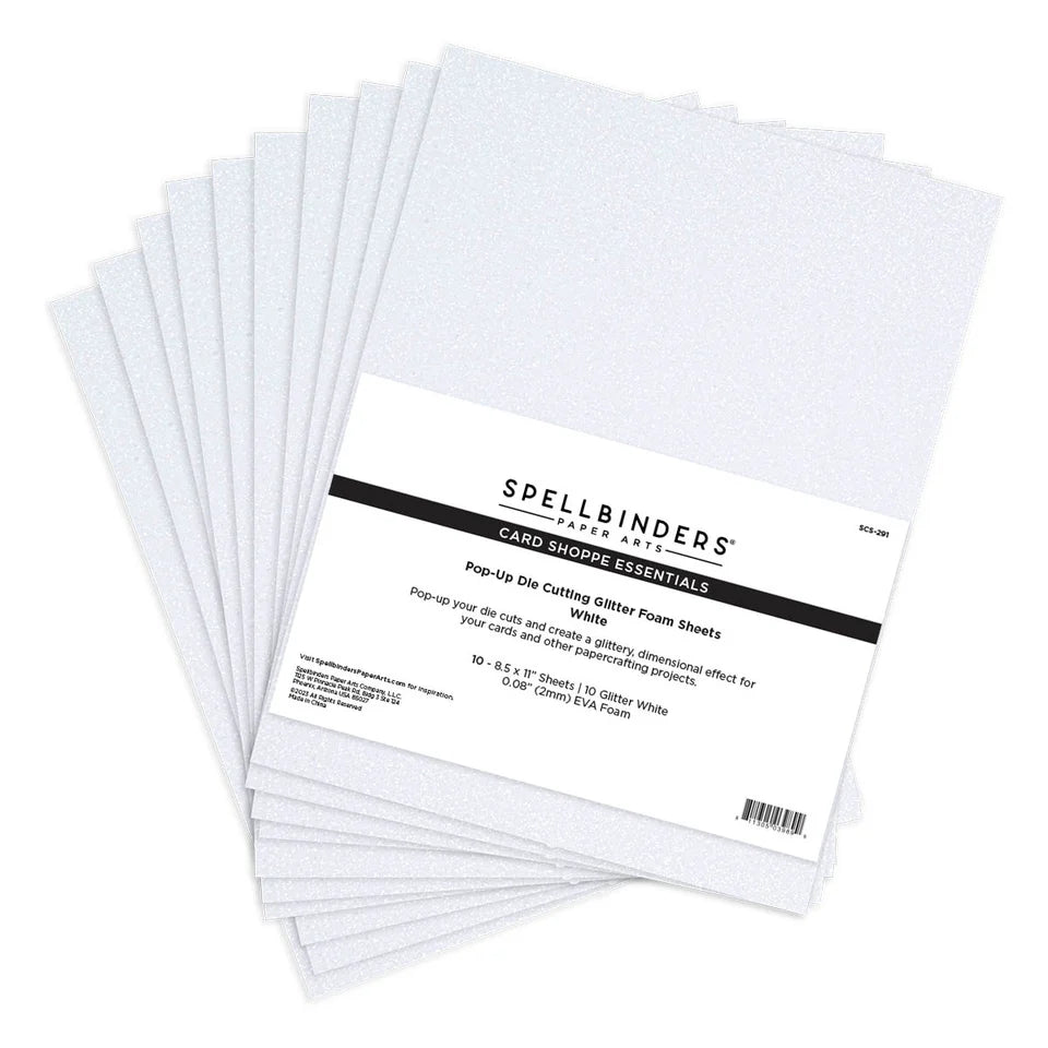 Pop Up- Cutting Glitter Foam Sheets - 10 Pack