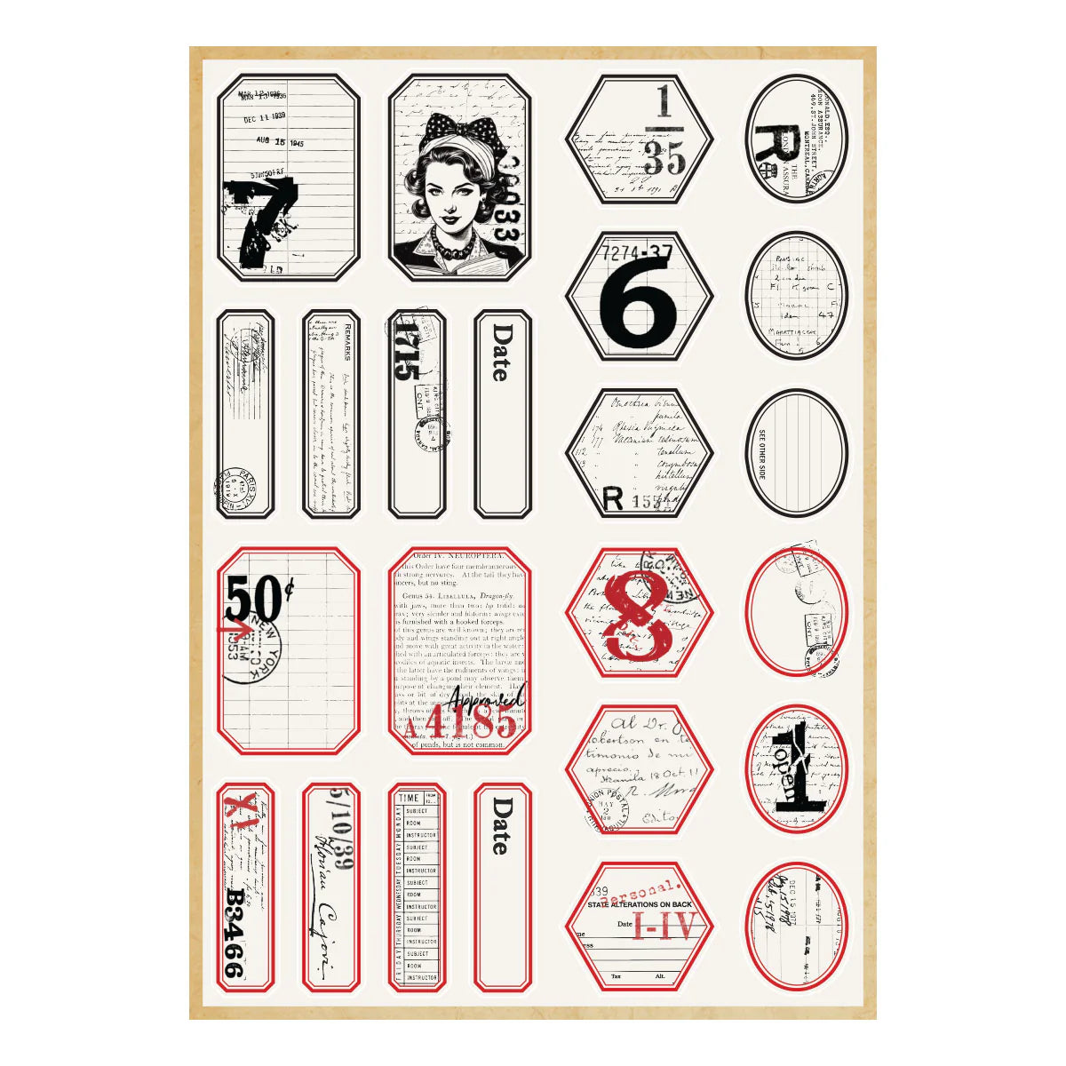 Book 10 - Border & Label - Stickers by Esther Glas