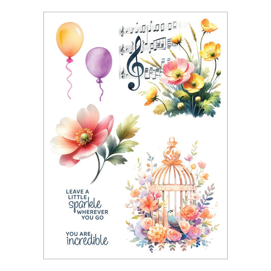 Happiest Day - Rub Ons