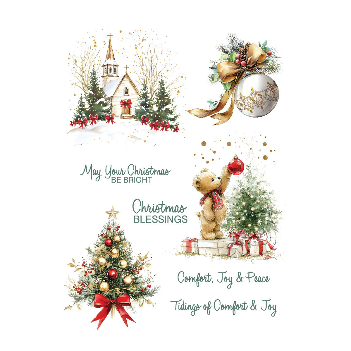 Joyful Season - Rub Ons