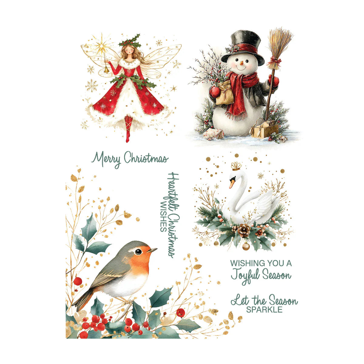 Joyful Season - Rub Ons