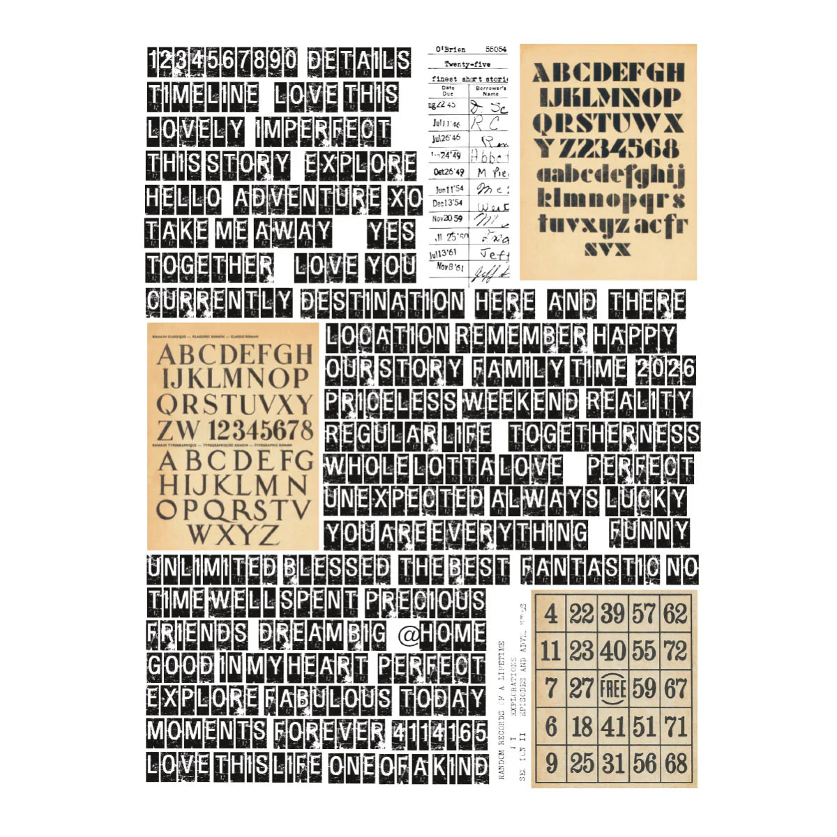 Noted Details - Rub-Ons by Esther Glas