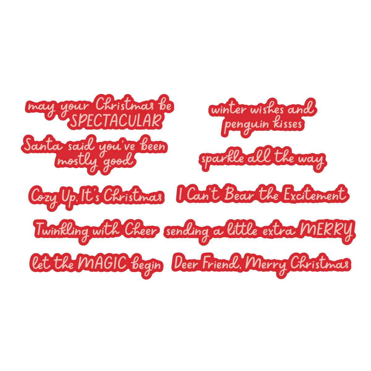 Spectacular Holiday Sentiments - Stamp & Die
