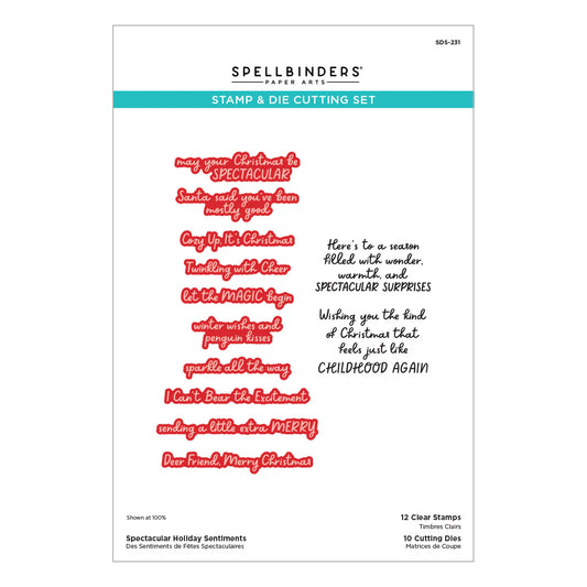 Spectacular Holiday Sentiments - Stamp & Die