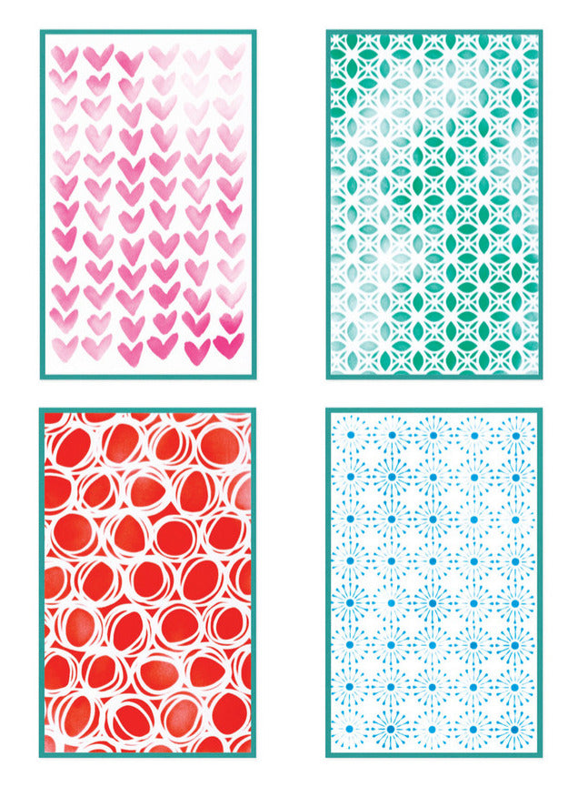 Buildable Background - A5 Stencils (4)