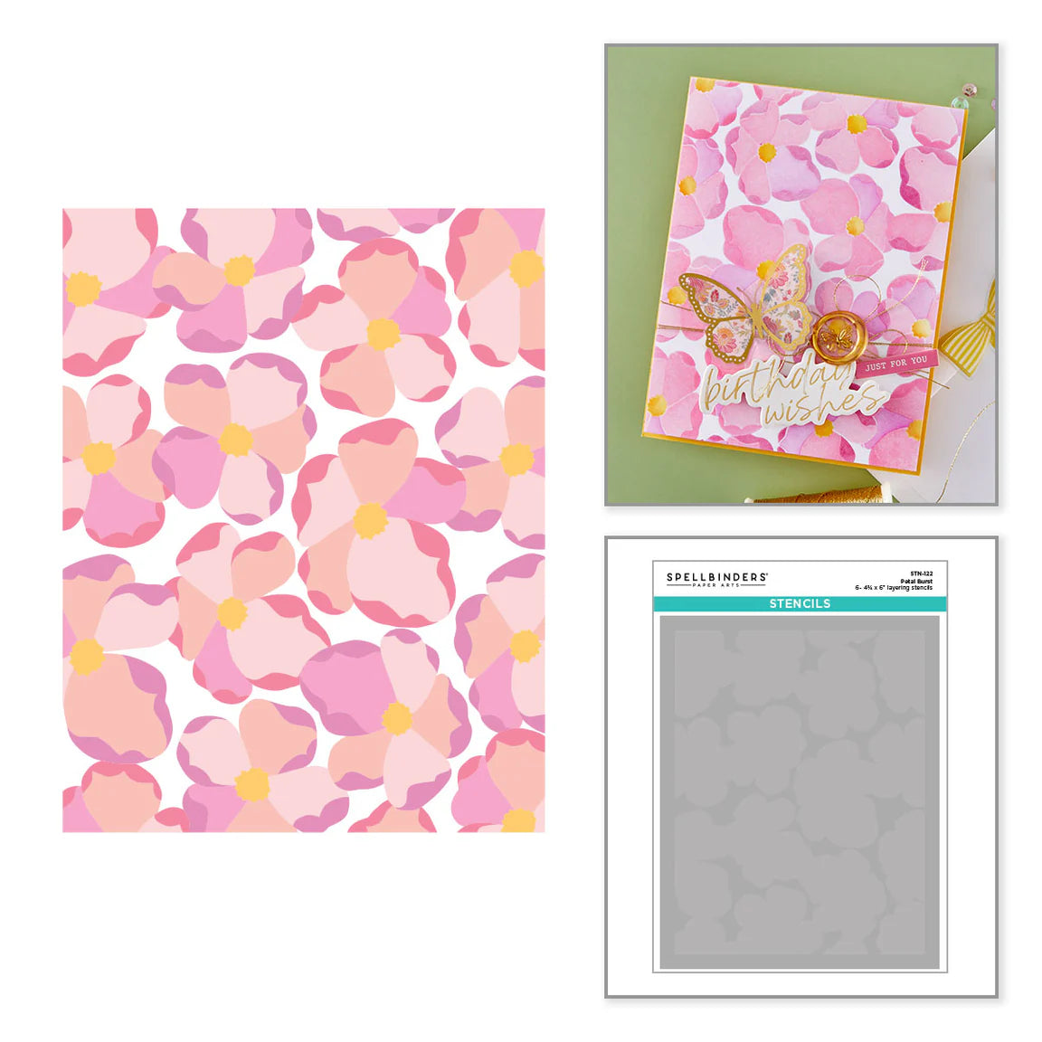 Petal Burst - Layering Stencil