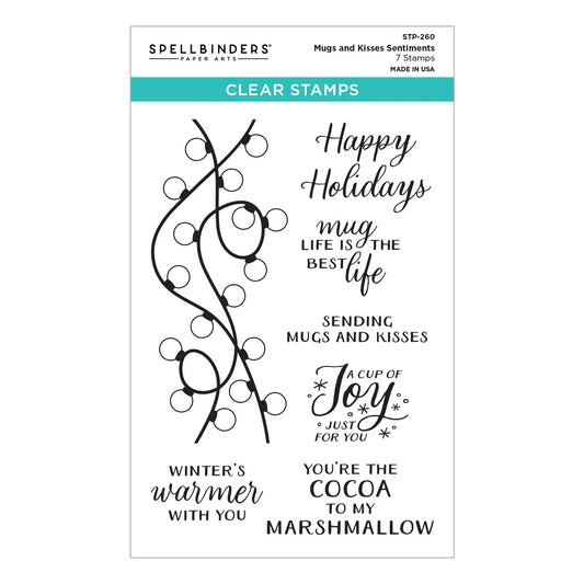 Mugs and Kisses Sentiments - Stamp
