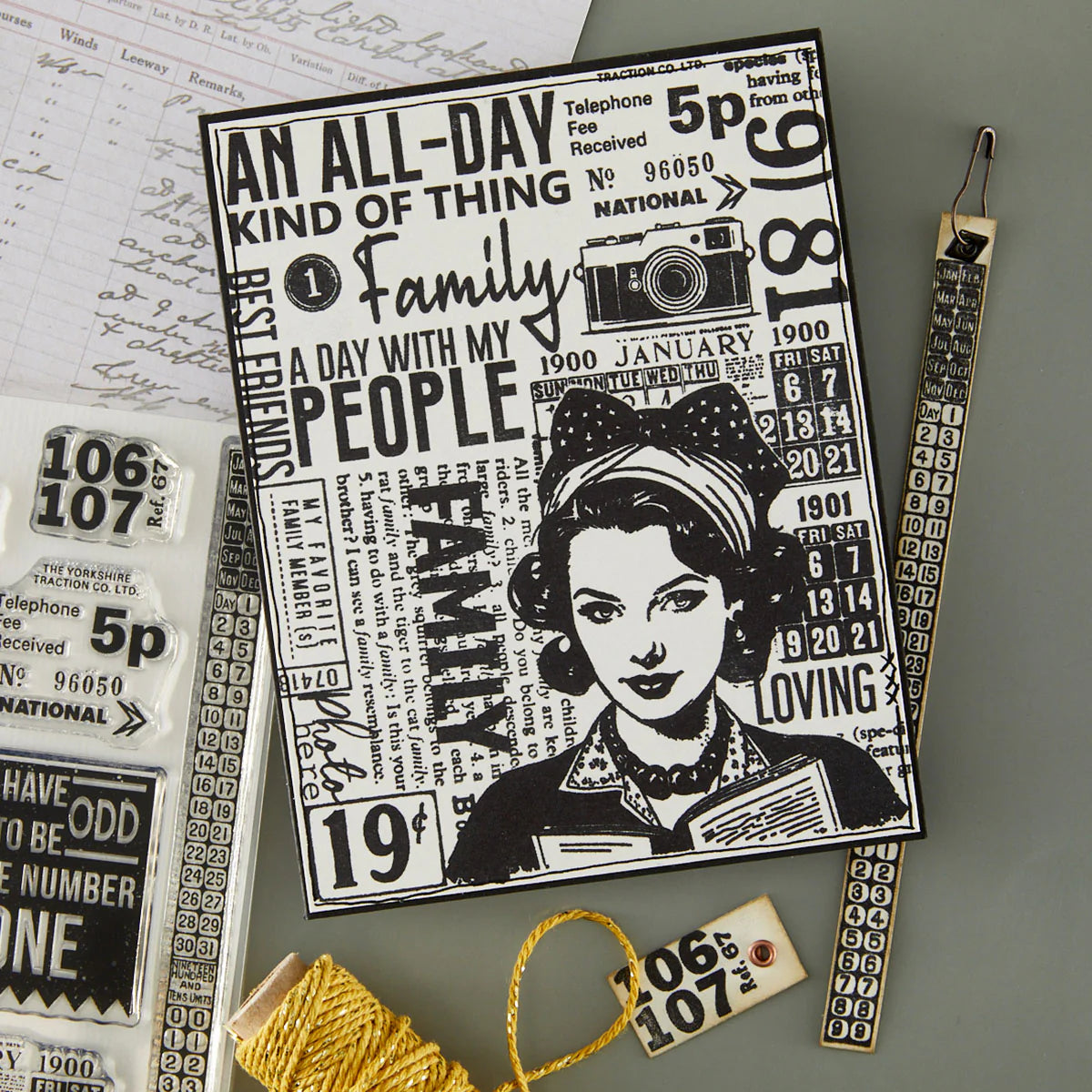 Keepsake Numbers - Stamp by Esther Glas
