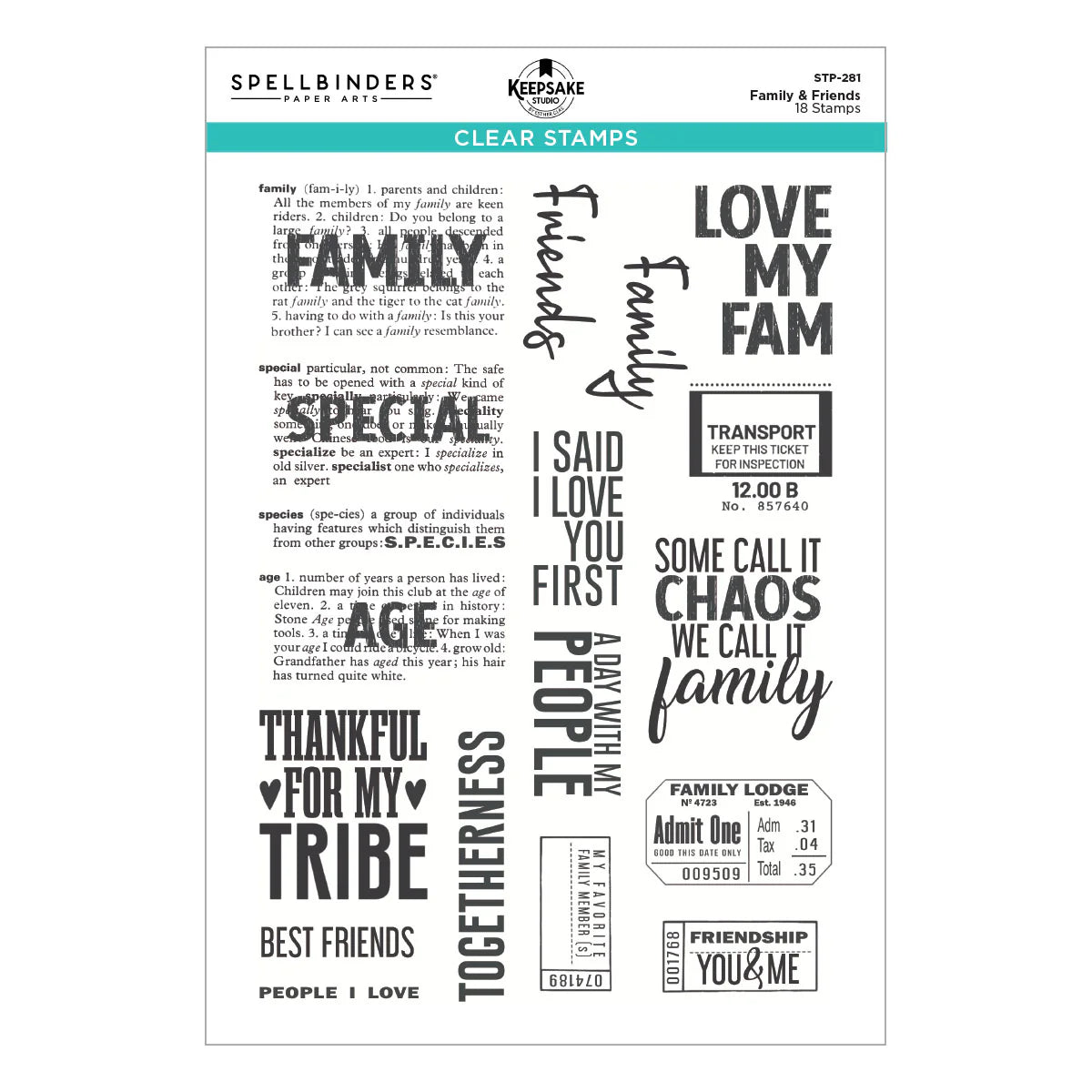Family & Friends - Stamp by Esther Glas