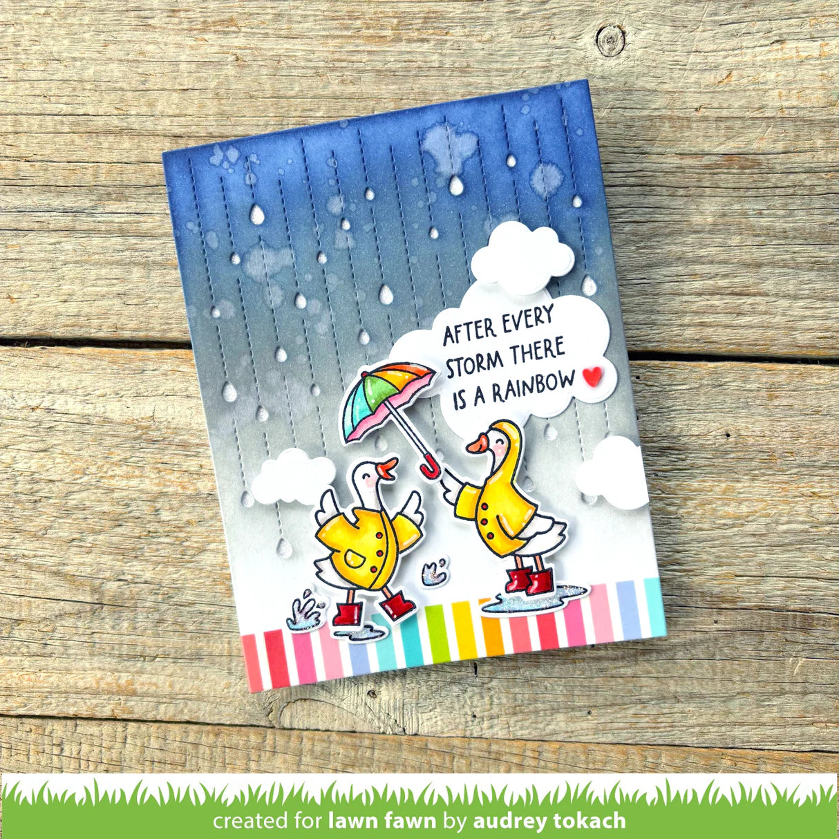 Silly Goose, Rain Or Shine! - Stamps