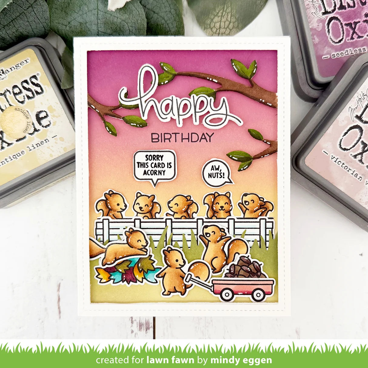 Simply Celebrate Squirrels - Stamp & Lawn Cuts