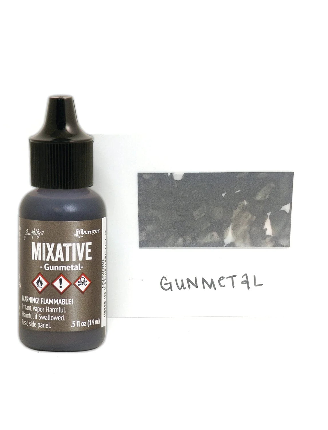 Alcohol Ink - Metal Mixative 1/2 oz - Gunmetal