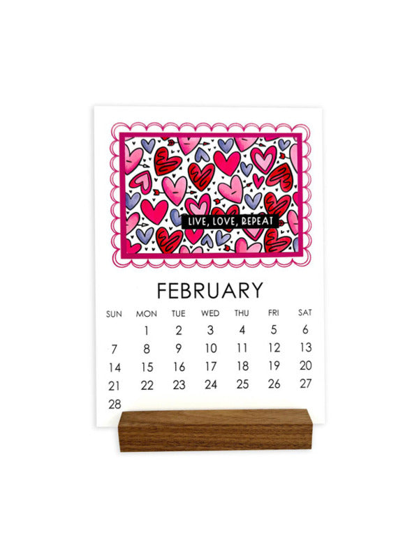 A Year Of Doodles - Clipboard Calendar Cards